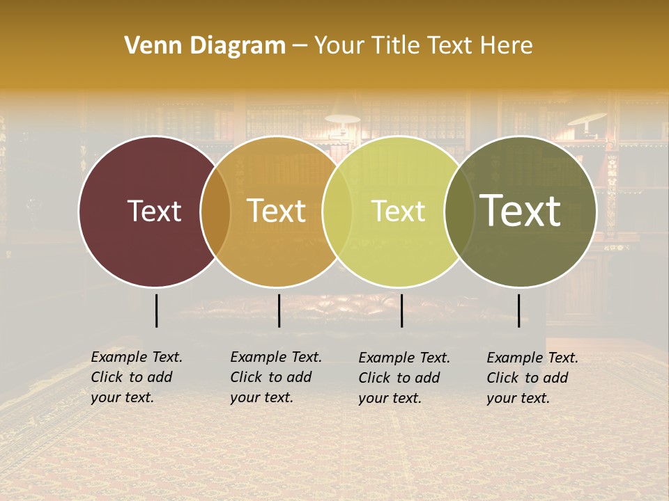 Room Vintage Cabinet PowerPoint Template