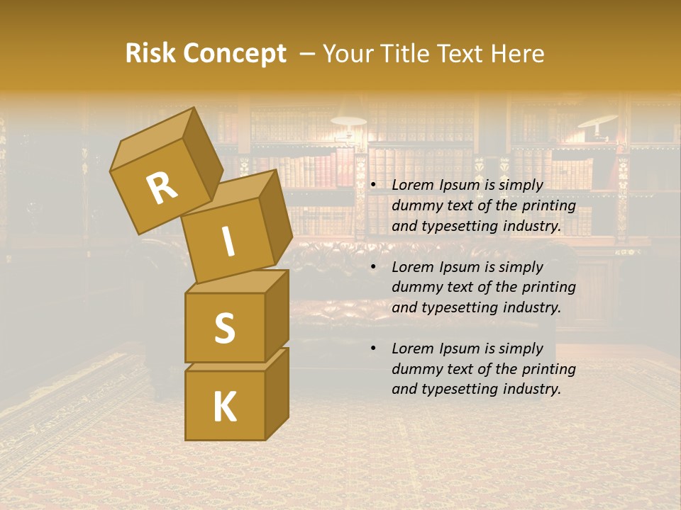 Room Vintage Cabinet PowerPoint Template