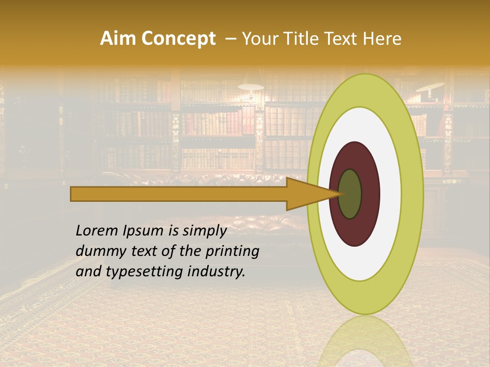 Room Vintage Cabinet PowerPoint Template