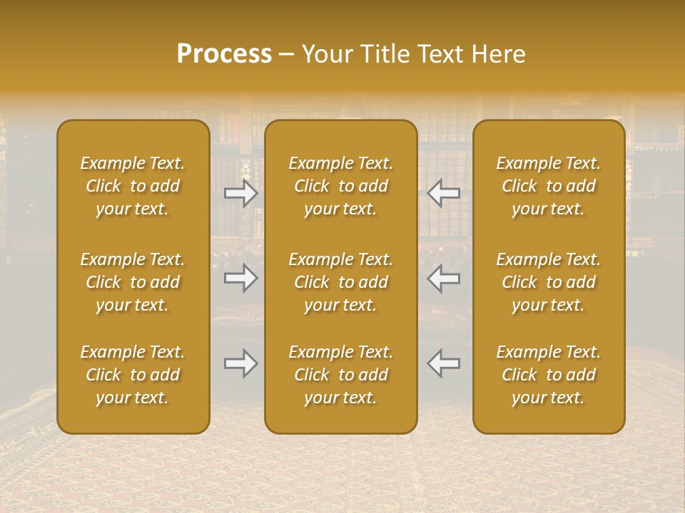 Room Vintage Cabinet PowerPoint Template