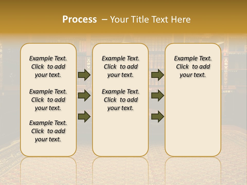 Room Vintage Cabinet PowerPoint Template