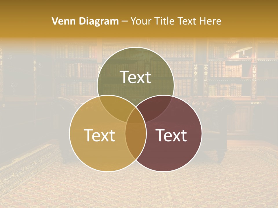 Room Vintage Cabinet PowerPoint Template