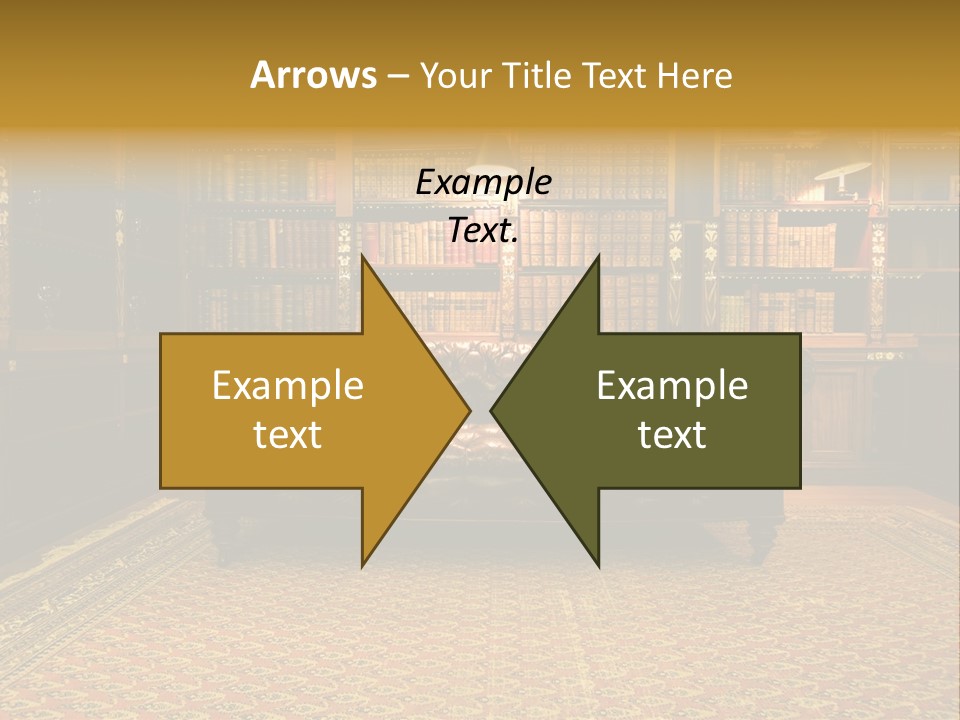 Room Vintage Cabinet PowerPoint Template