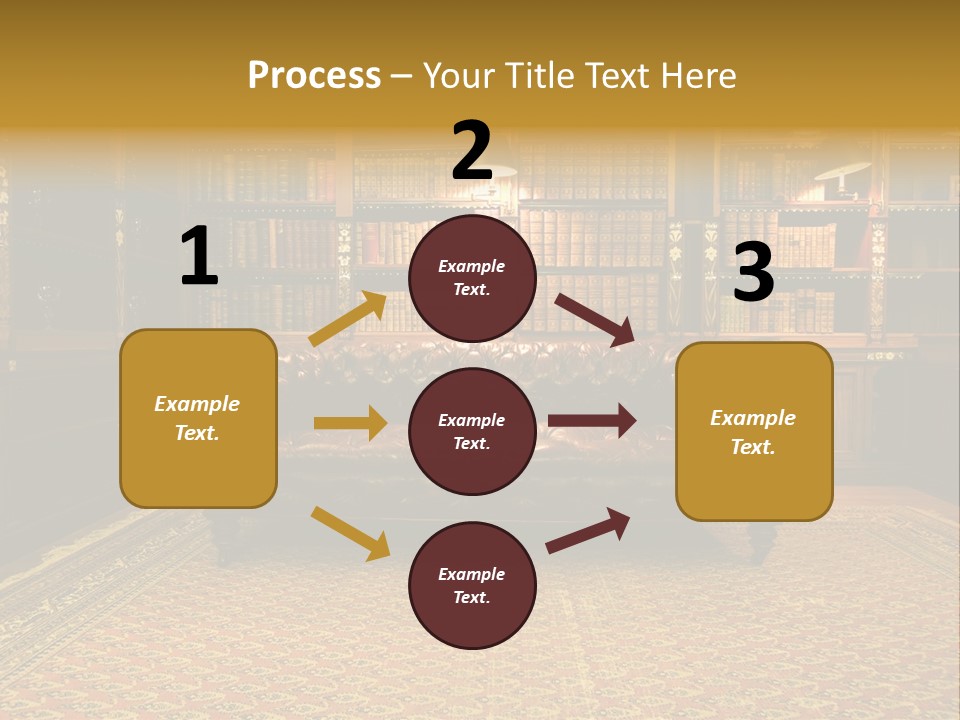 Room Vintage Cabinet PowerPoint Template