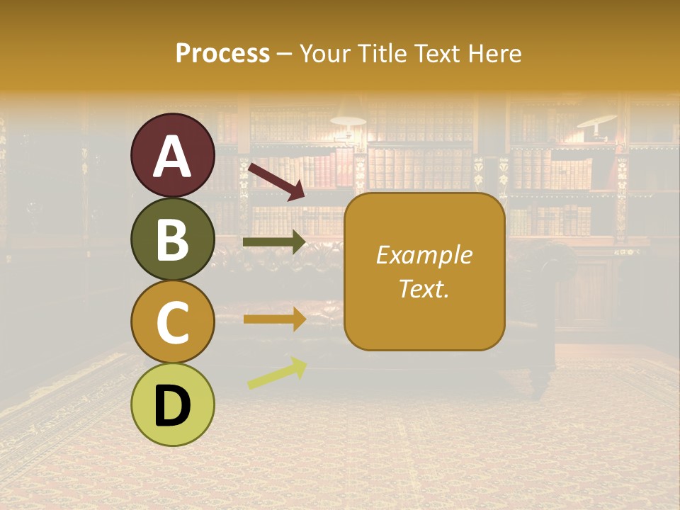 Room Vintage Cabinet PowerPoint Template