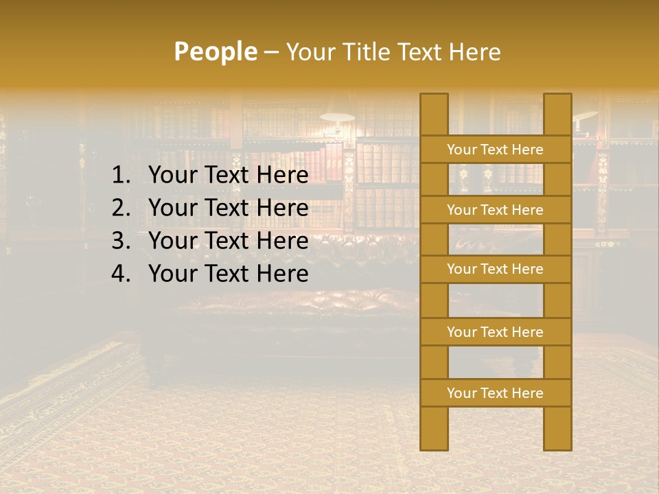 Room Vintage Cabinet PowerPoint Template