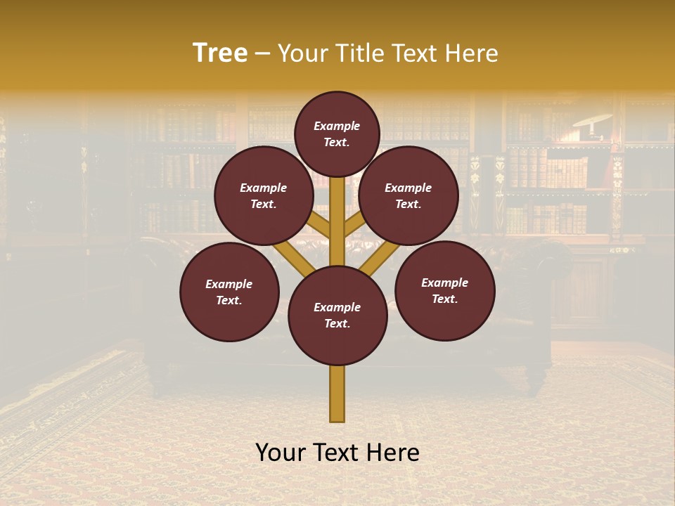Room Vintage Cabinet PowerPoint Template
