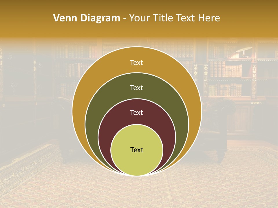 Room Vintage Cabinet PowerPoint Template
