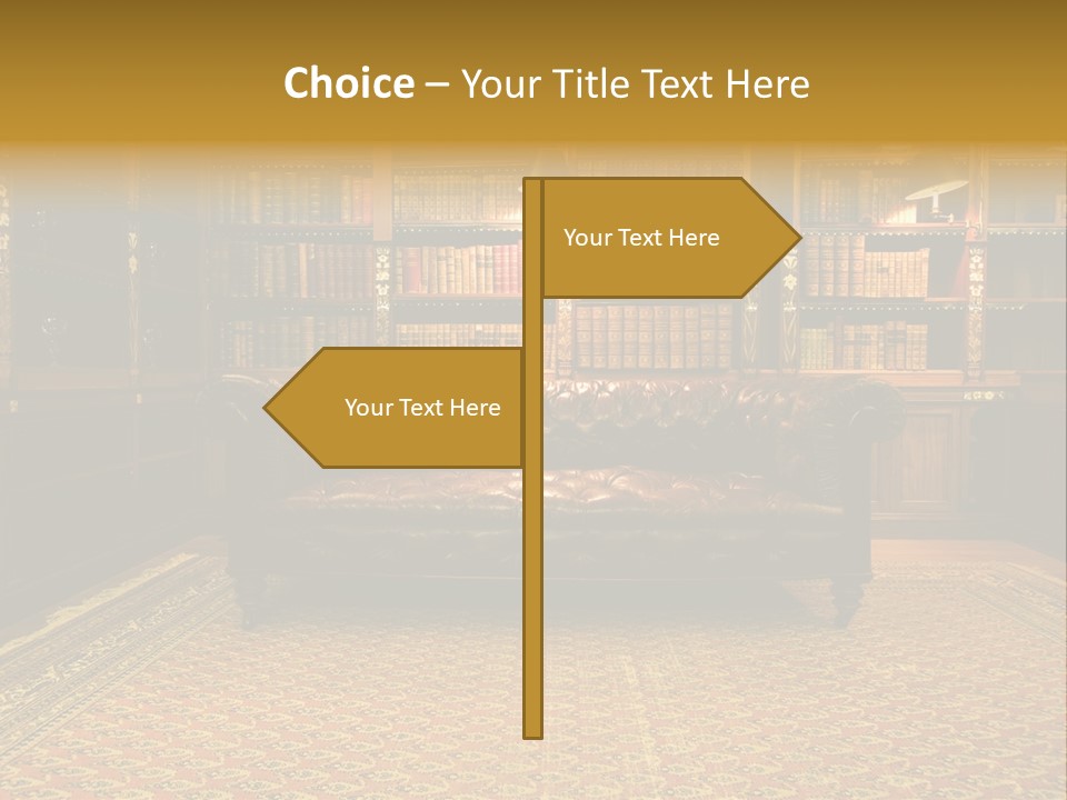 Room Vintage Cabinet PowerPoint Template