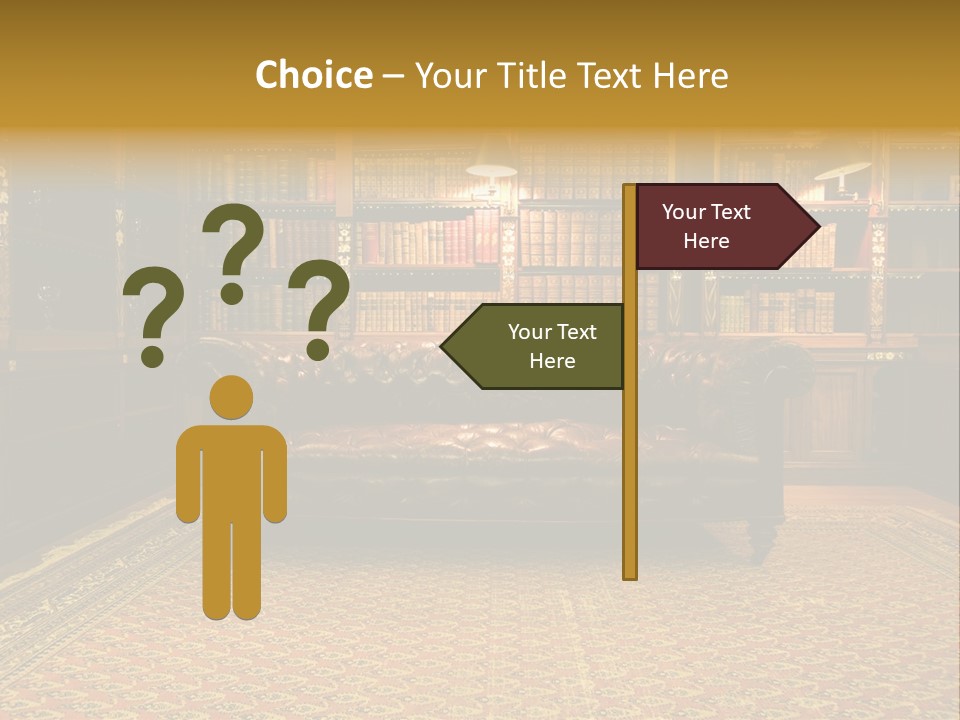 Room Vintage Cabinet PowerPoint Template