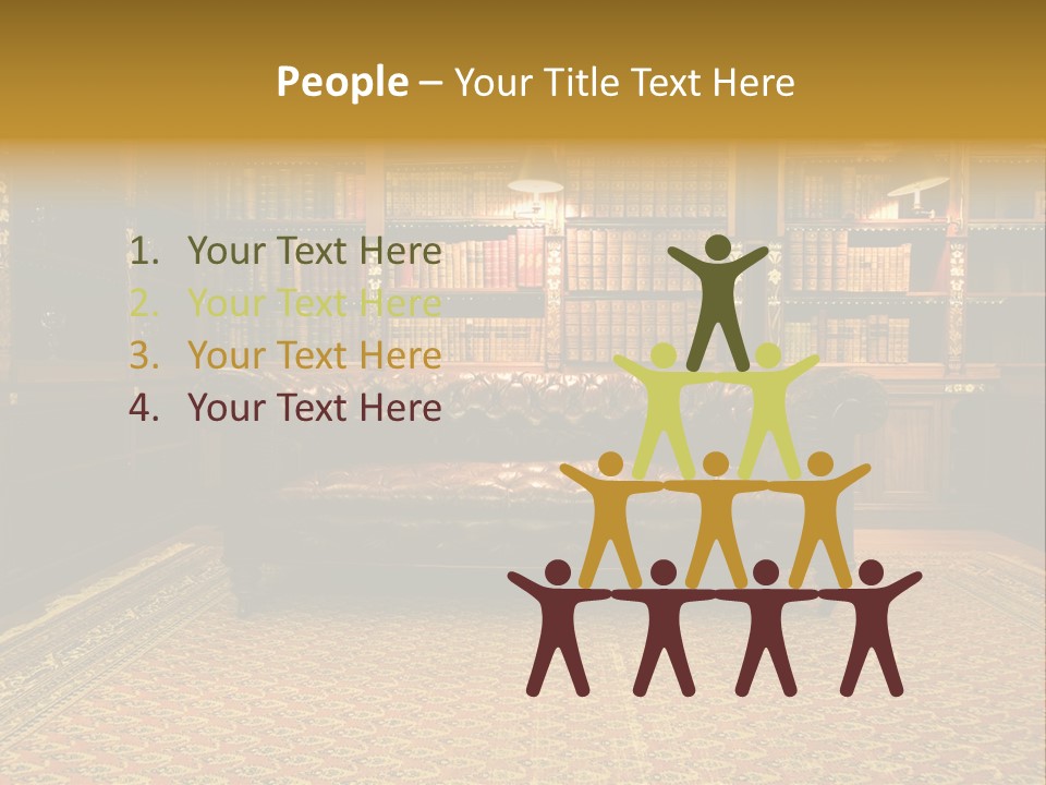 Room Vintage Cabinet PowerPoint Template