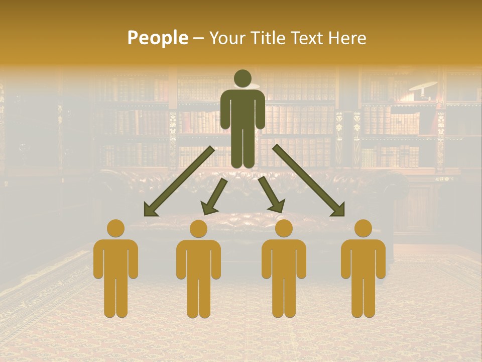 Room Vintage Cabinet PowerPoint Template