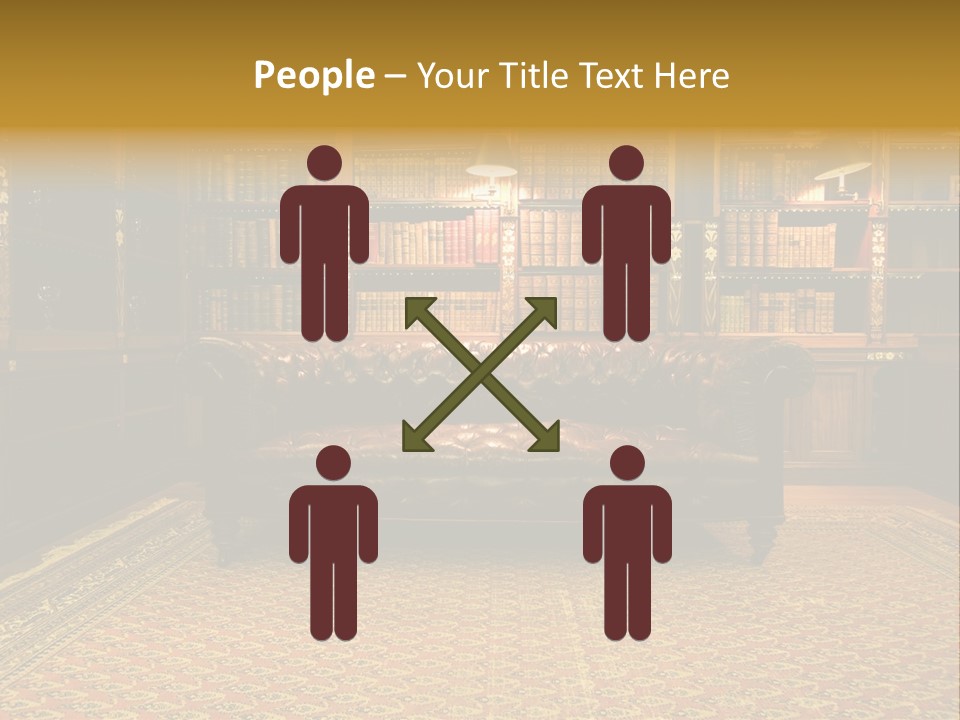 Room Vintage Cabinet PowerPoint Template