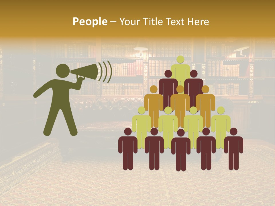 Room Vintage Cabinet PowerPoint Template