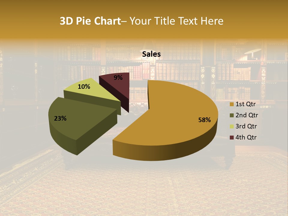 Room Vintage Cabinet PowerPoint Template
