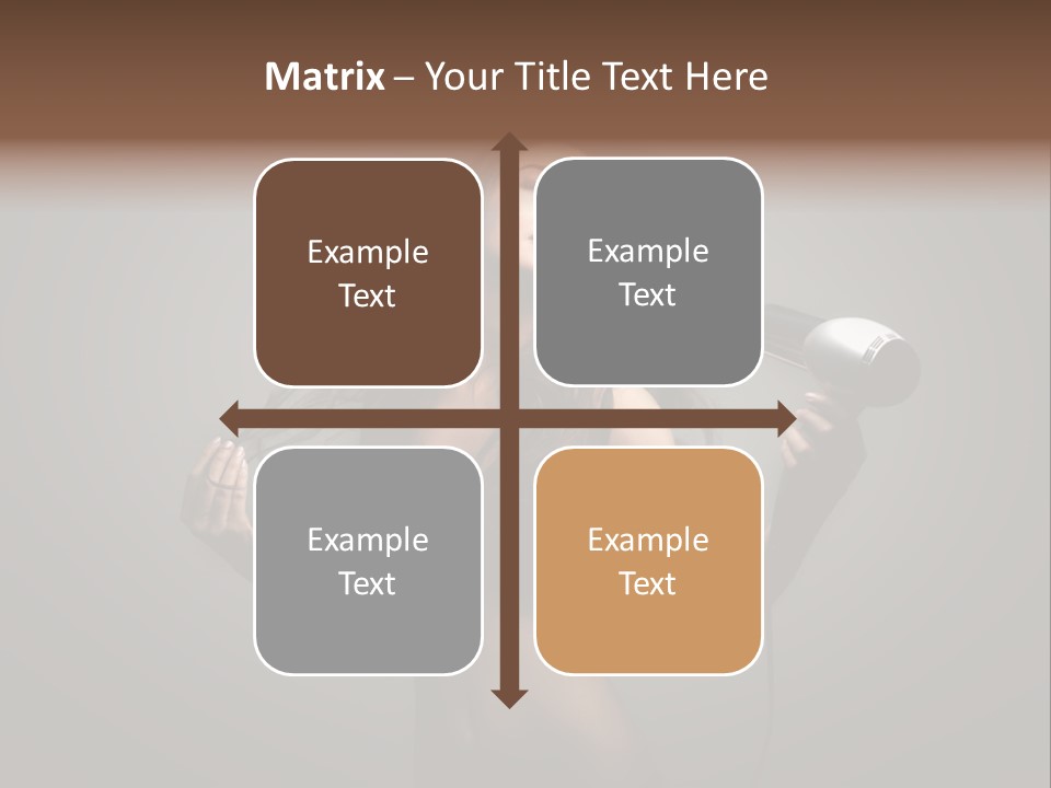 Electricity Hair Beauty PowerPoint Template