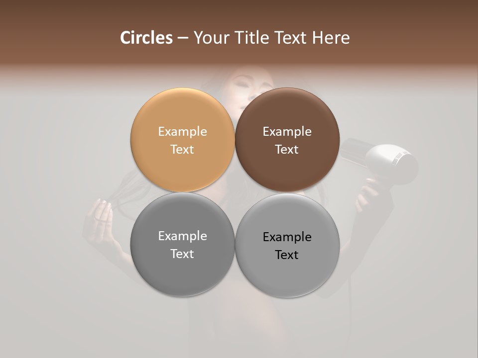 Electricity Hair Beauty PowerPoint Template