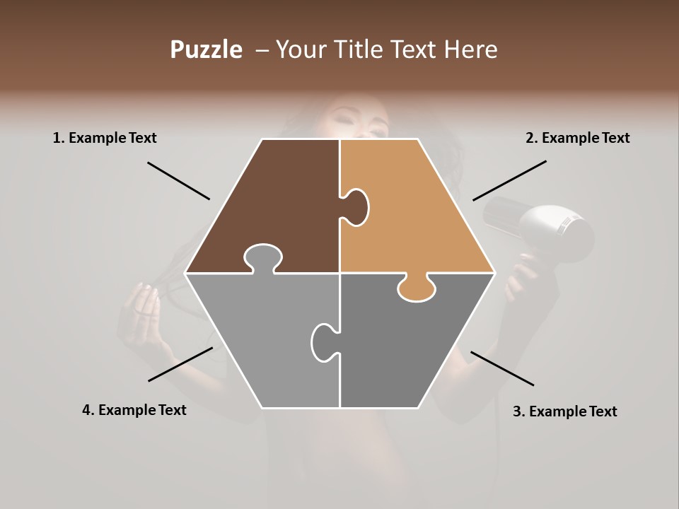 Electricity Hair Beauty PowerPoint Template