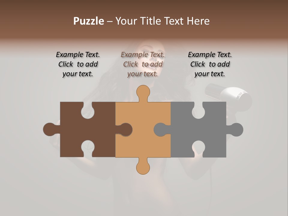 Electricity Hair Beauty PowerPoint Template