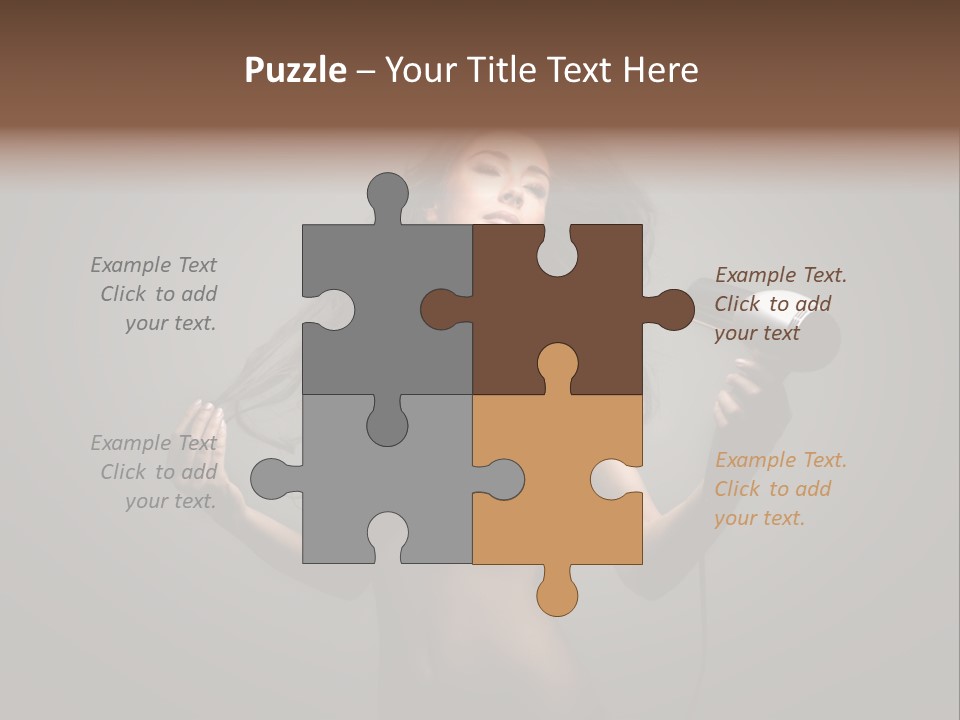 Electricity Hair Beauty PowerPoint Template