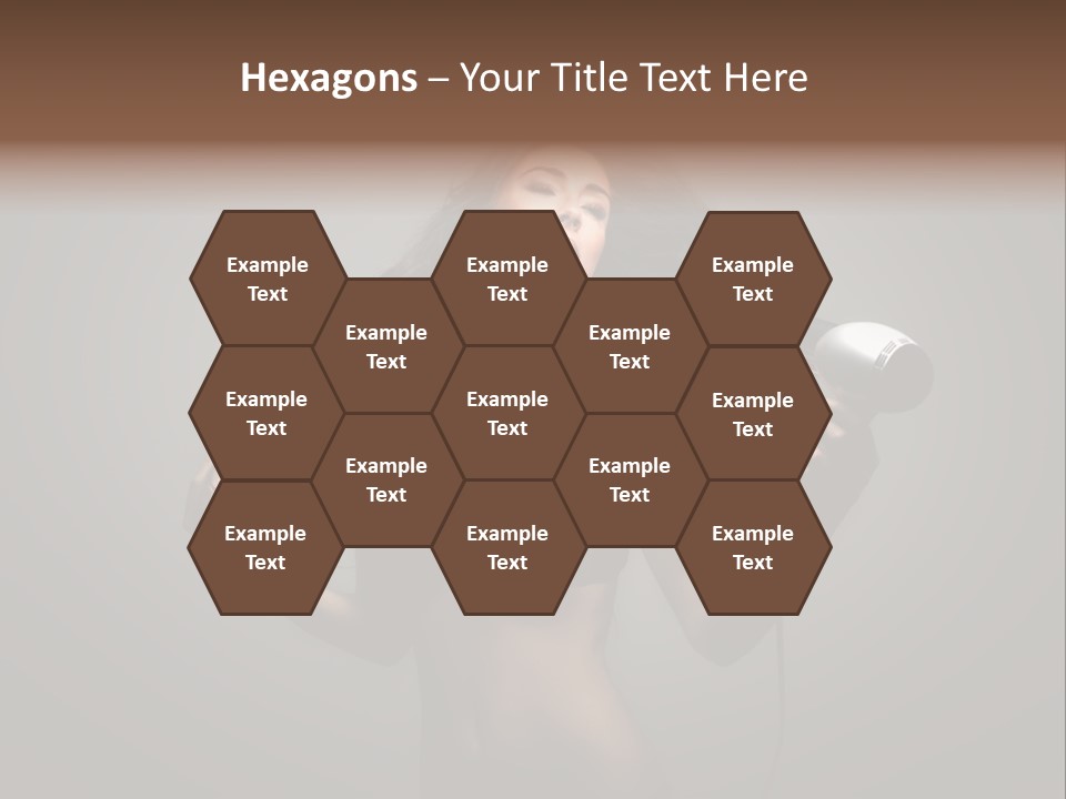 Electricity Hair Beauty PowerPoint Template