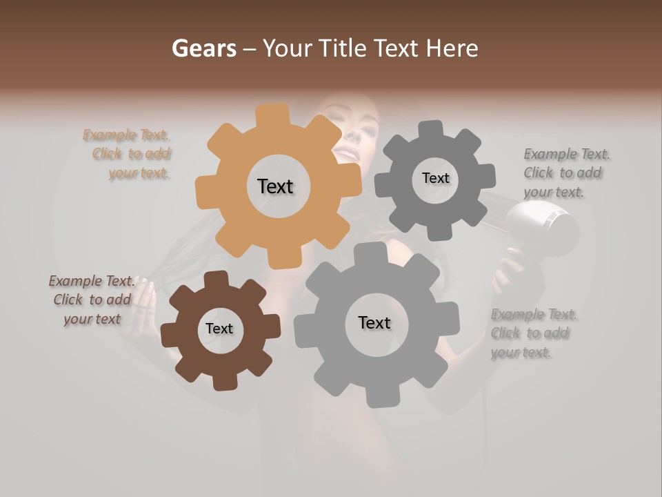 Electricity Hair Beauty PowerPoint Template