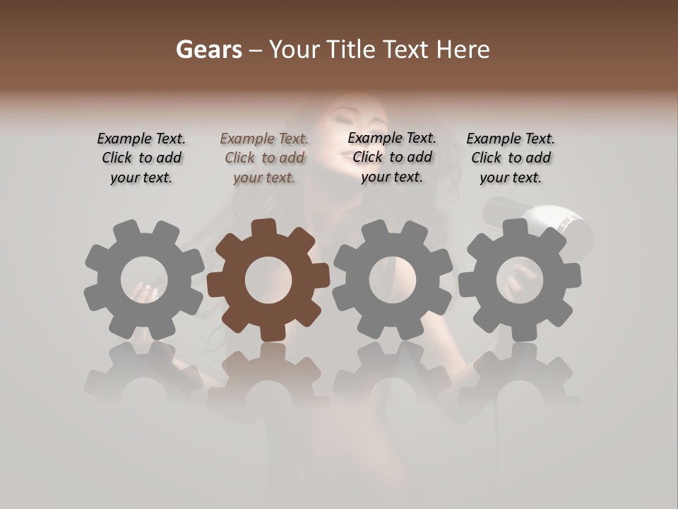 Electricity Hair Beauty PowerPoint Template