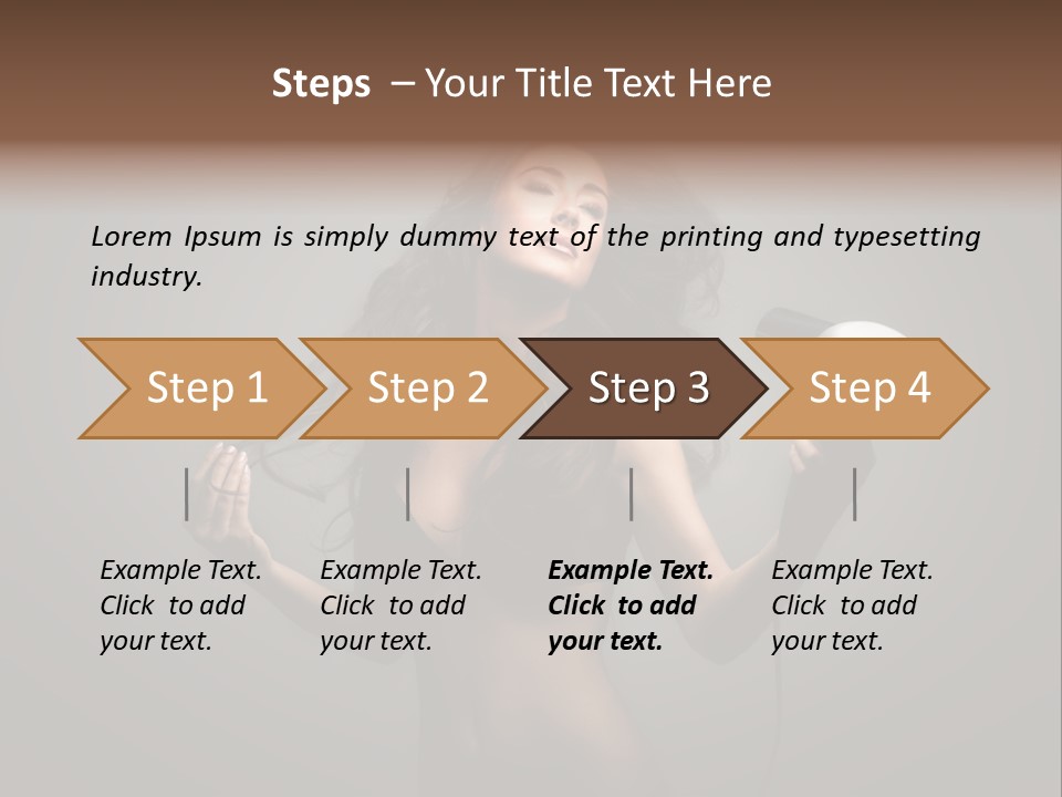 Electricity Hair Beauty PowerPoint Template