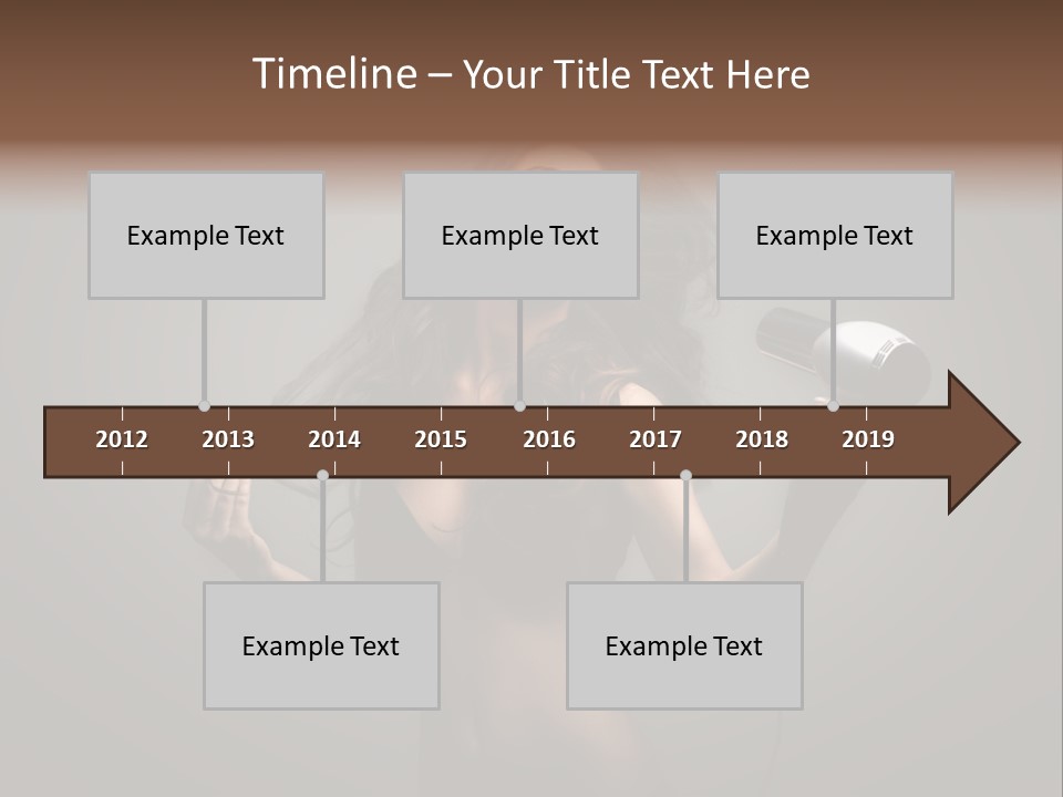 Electricity Hair Beauty PowerPoint Template