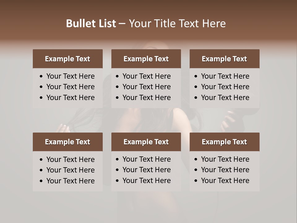 Electricity Hair Beauty PowerPoint Template