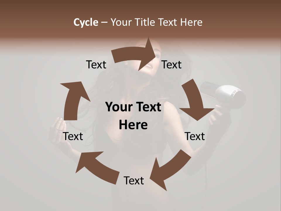 Electricity Hair Beauty PowerPoint Template