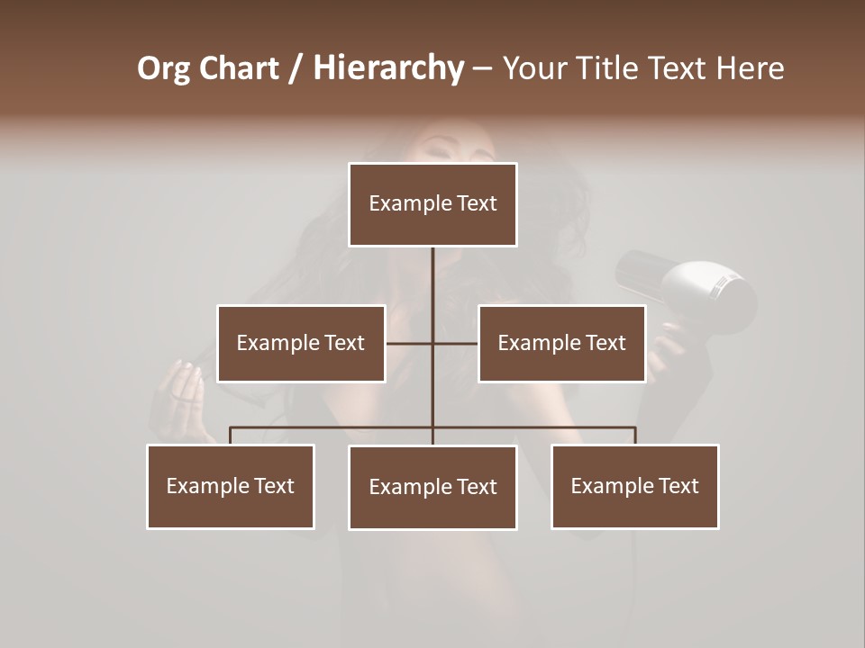 Electricity Hair Beauty PowerPoint Template