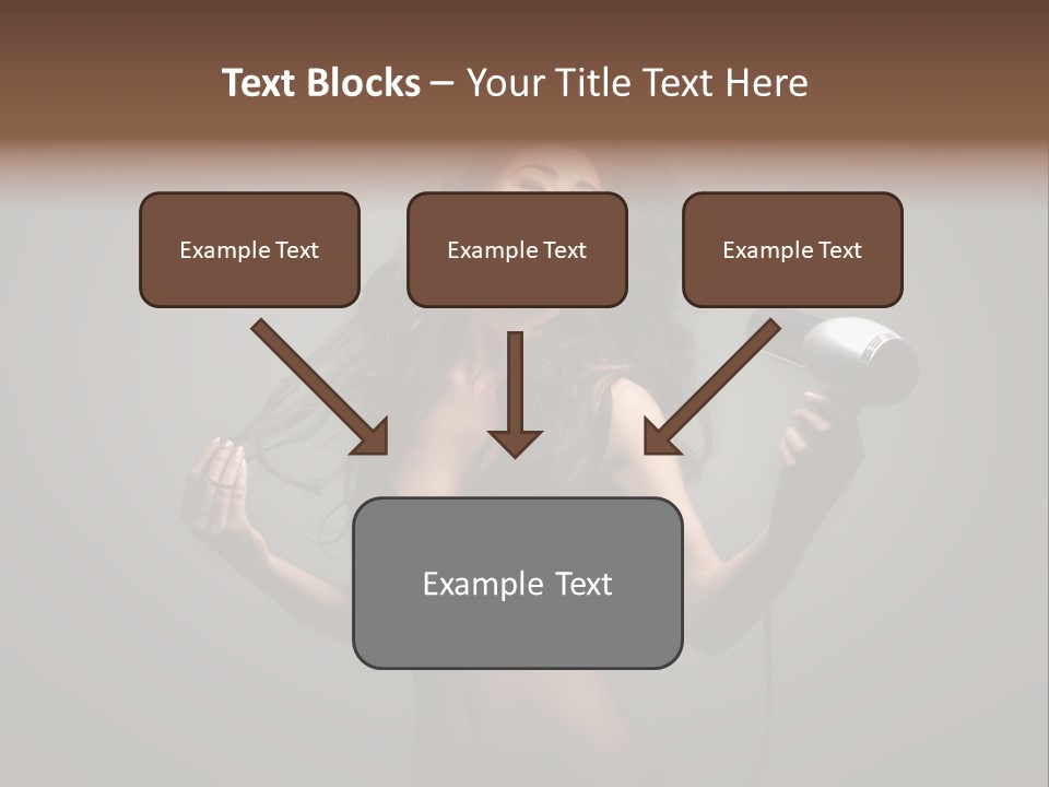Electricity Hair Beauty PowerPoint Template