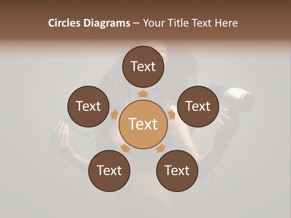 Electricity Hair Beauty PowerPoint Template