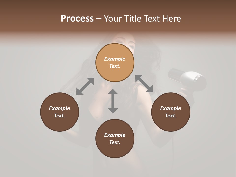 Electricity Hair Beauty PowerPoint Template