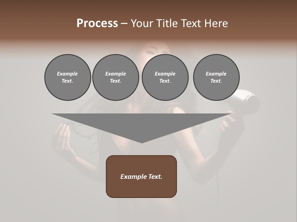 Electricity Hair Beauty PowerPoint Template