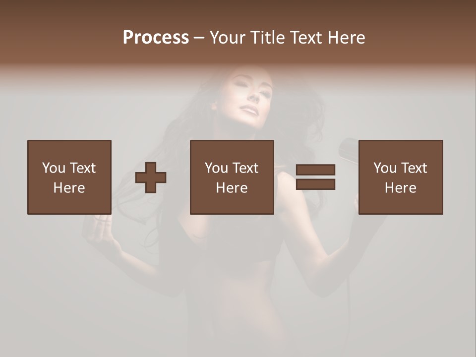 Electricity Hair Beauty PowerPoint Template