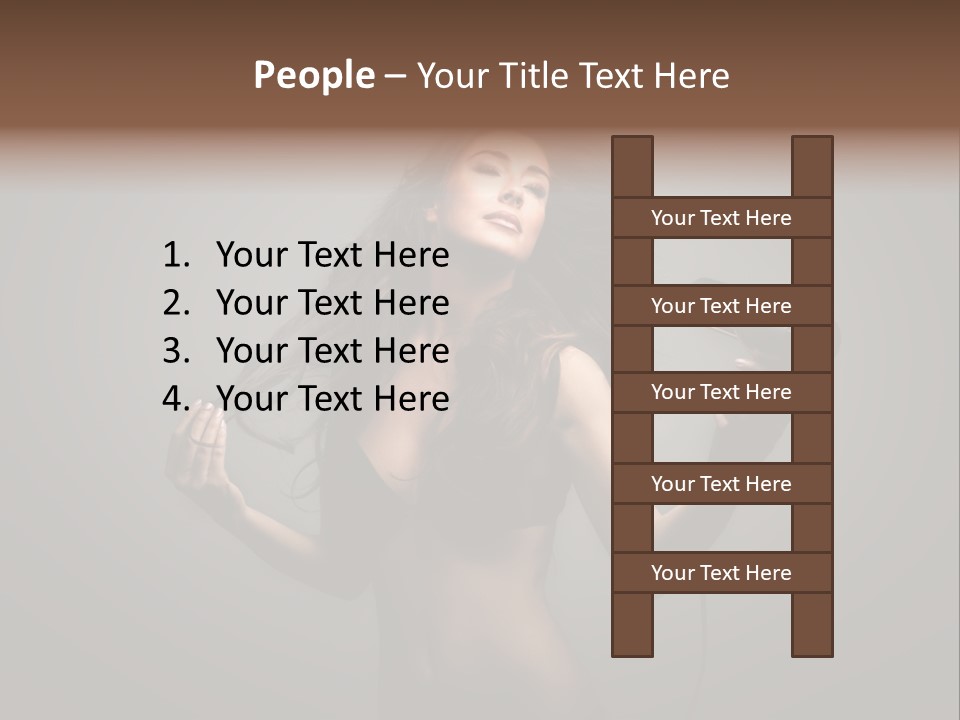 Electricity Hair Beauty PowerPoint Template