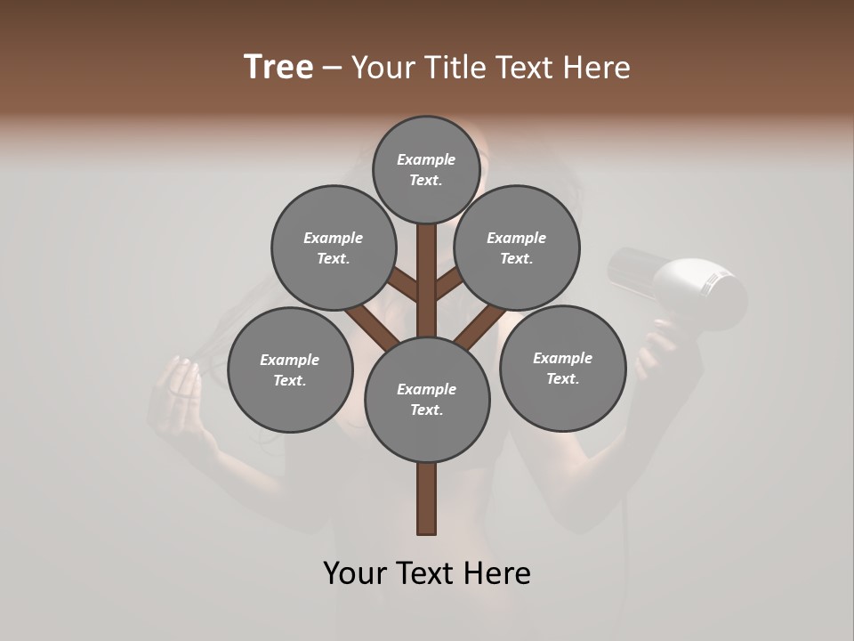 Electricity Hair Beauty PowerPoint Template