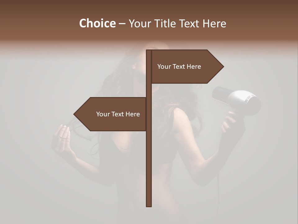 Electricity Hair Beauty PowerPoint Template