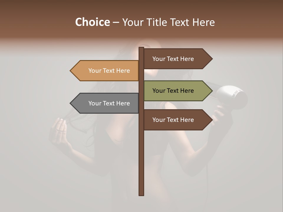 Electricity Hair Beauty PowerPoint Template