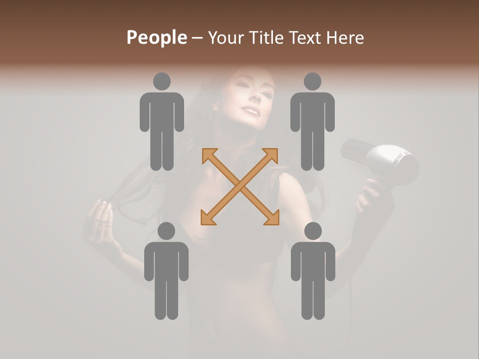 Electricity Hair Beauty PowerPoint Template