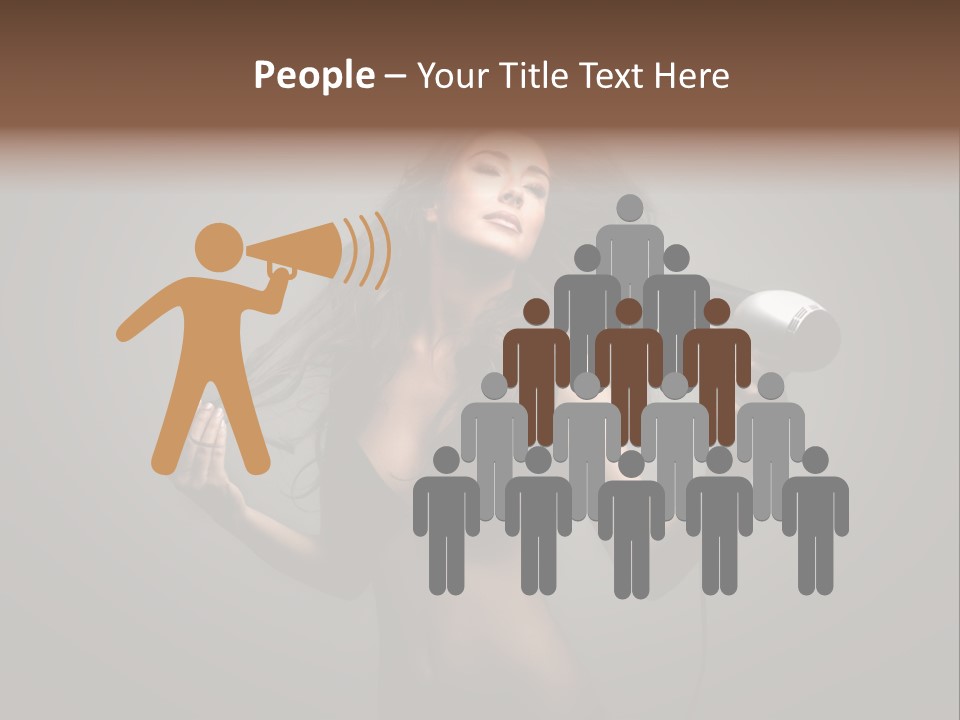 Electricity Hair Beauty PowerPoint Template