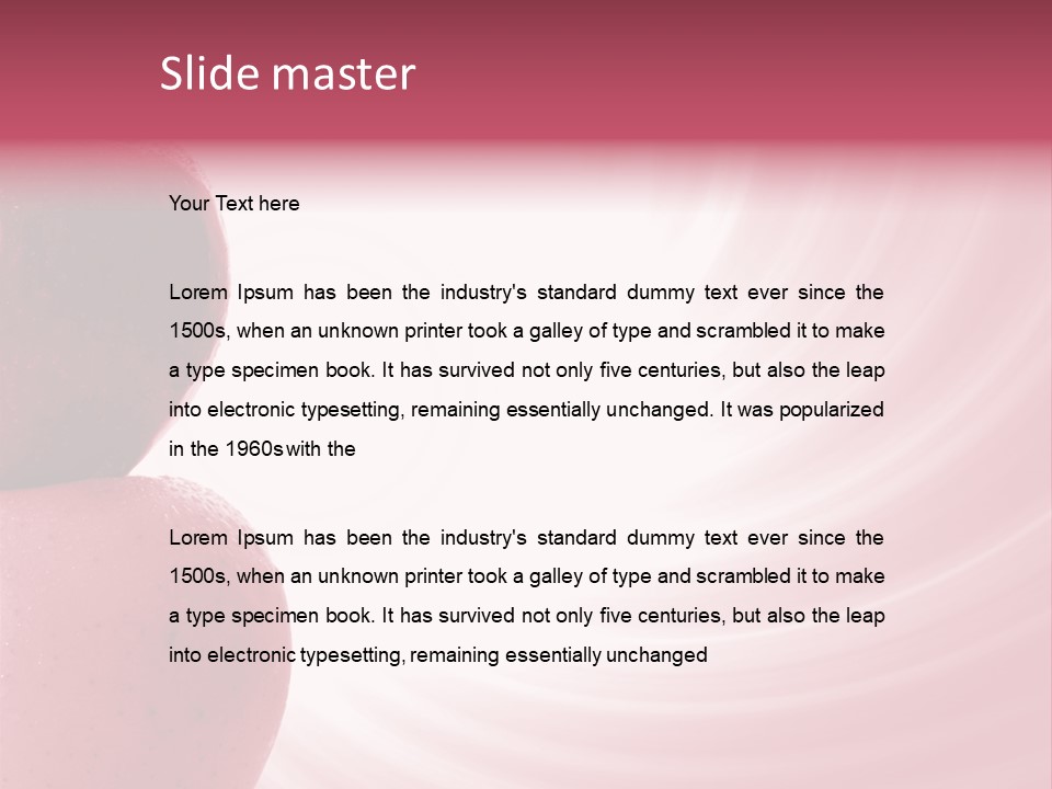 Ripened Background Freshness PowerPoint Template