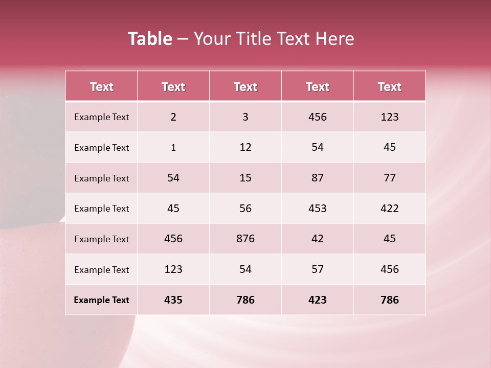 Ripened Background Freshness PowerPoint Template