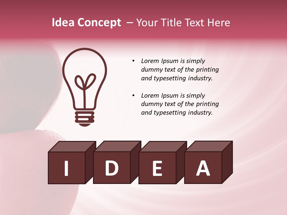 Ripened Background Freshness PowerPoint Template