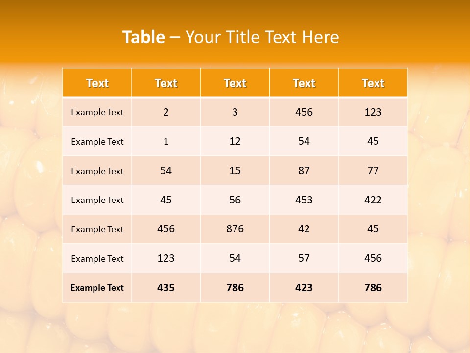 Plant Food Background PowerPoint Template