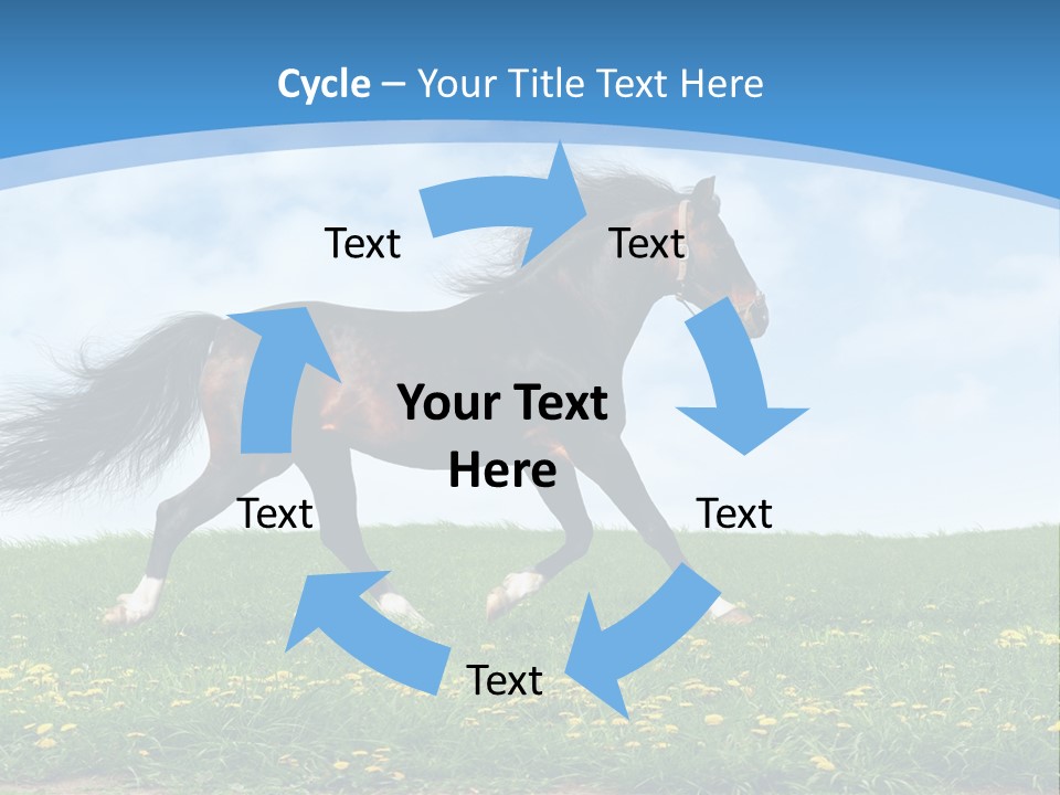Equestrian Brown Steppe PowerPoint Template