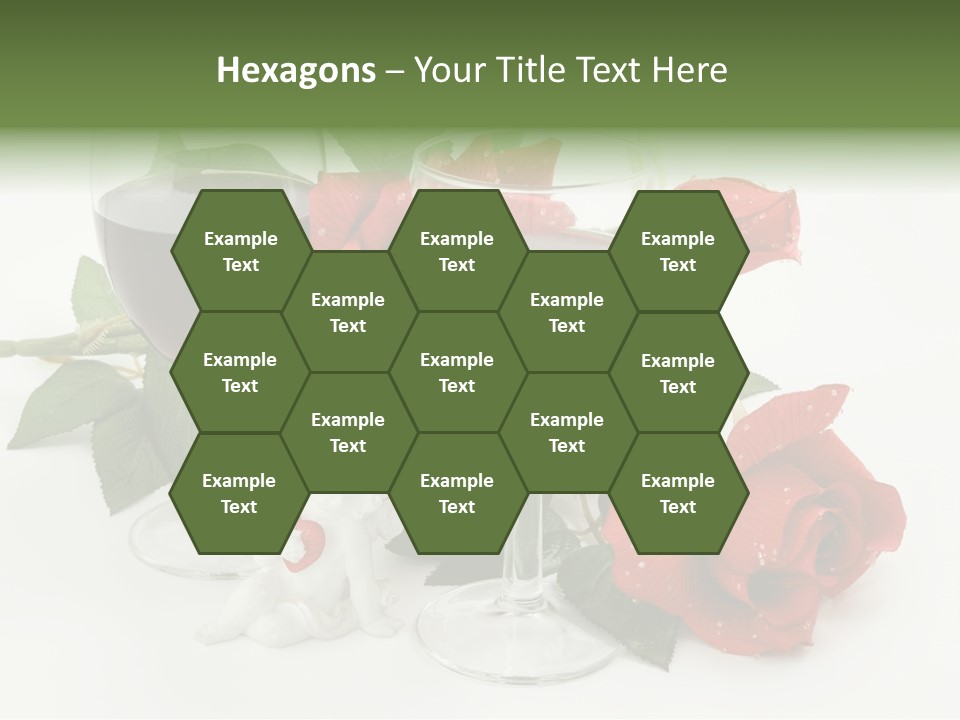 Flower Glass Red PowerPoint Template