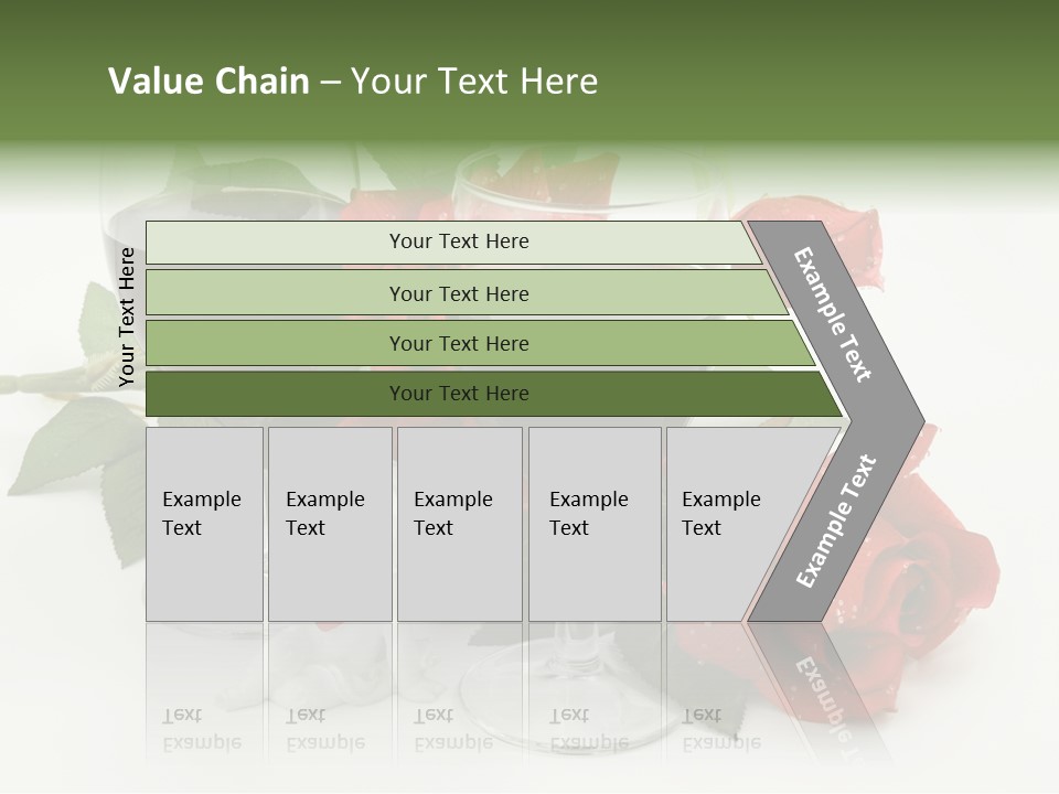 Flower Glass Red PowerPoint Template
